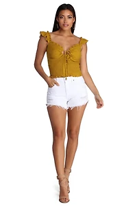 Button Up Smock Top