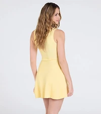Sweet Like Me Scoop Neck Skater Mini Dress
