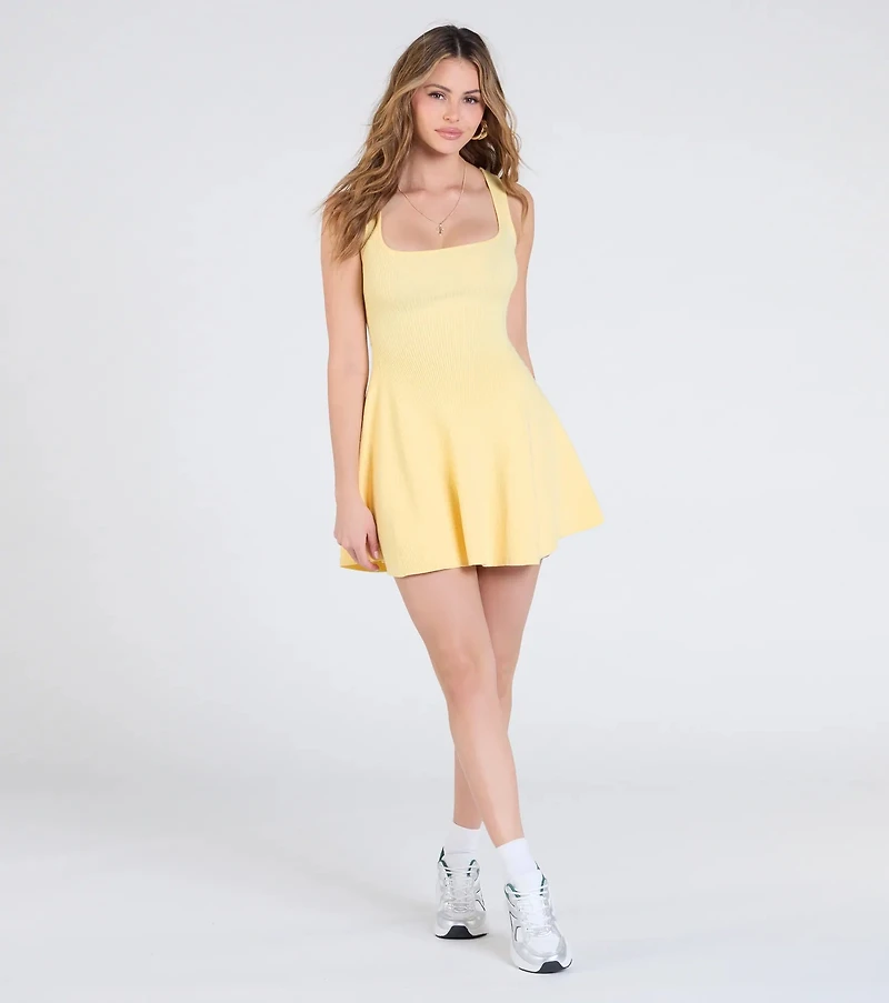 Sweet Like Me Scoop Neck Skater Mini Dress