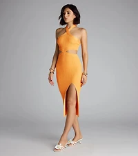 Sunkissed and Snatched Halter Midi Dress