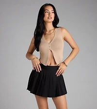 Casual Chic Ribbed Knit Tank Top