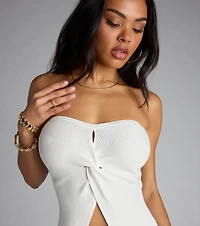 Knot Your Basic Flyaway Tube Top