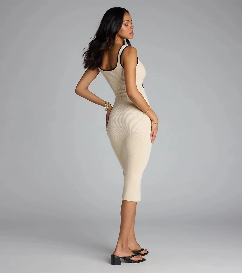 Cut It Out Babe Midi Dress