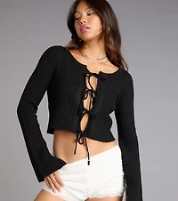 Keep It Together Tie-Front Sweater
