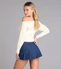 Sunday Edit Off-The-Shoulder Sweater