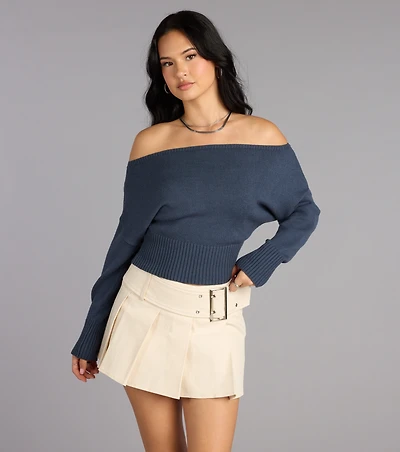 Sunday Edit Off-The-Shoulder Sweater