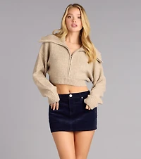 Cuddle Season Crop Sweater