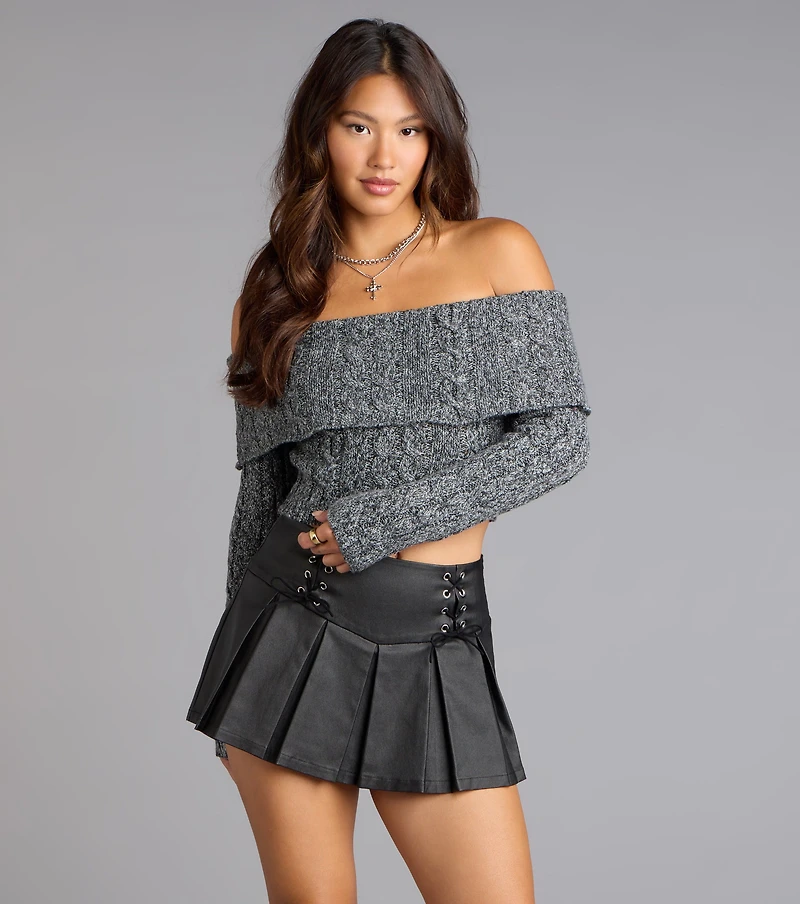 Flirt Factor Off-The-Shoulder Sweater