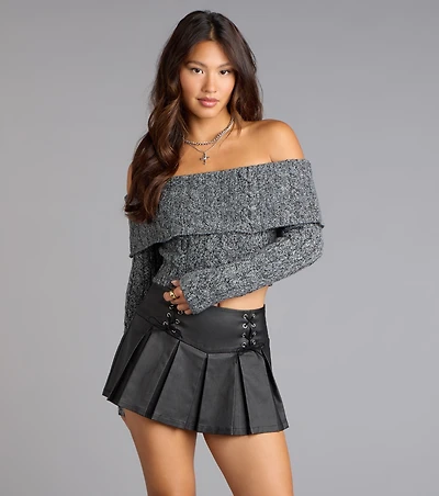 Flirt Factor Off-The-Shoulder Sweater