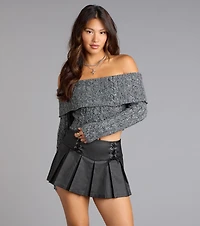 Flirt Factor Off-The-Shoulder Sweater