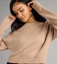 Cozy Agenda Crew Neck Knit Sweater