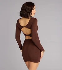 Sweet Twist Bodycon Mini Dress