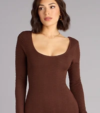 Sweet Twist Bodycon Mini Dress