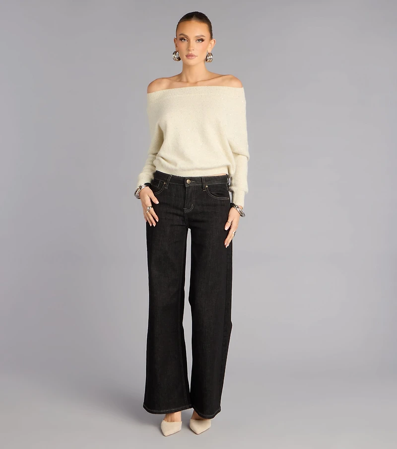 Barely Blush Shimmer Sweater