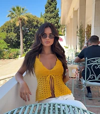 Caught Feelings Crochet Flyaway Top