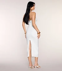 Seaside Stunner Halter Maxi Dress