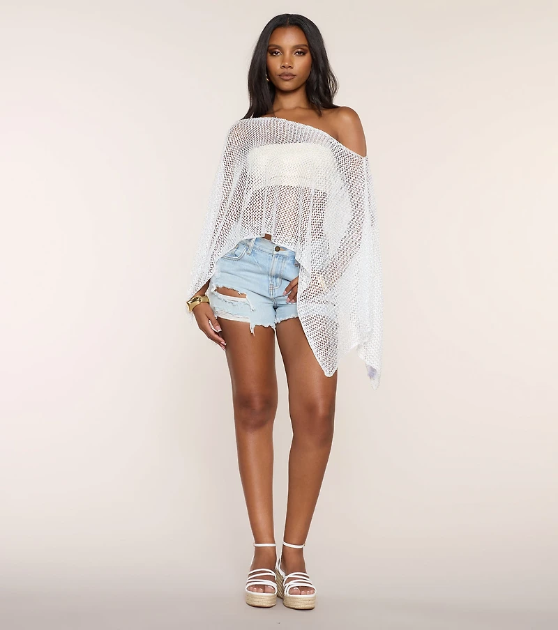 Beach Please Crochet Poncho