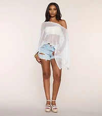 Beach Please Crochet Poncho