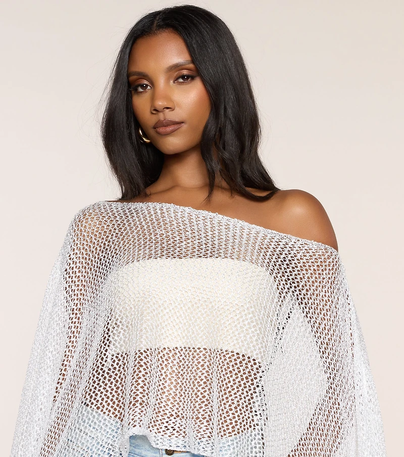 Beach Please Crochet Poncho