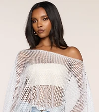 Beach Please Crochet Poncho