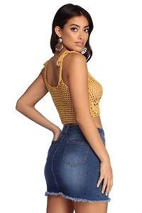 Slay Crochet Crop Top