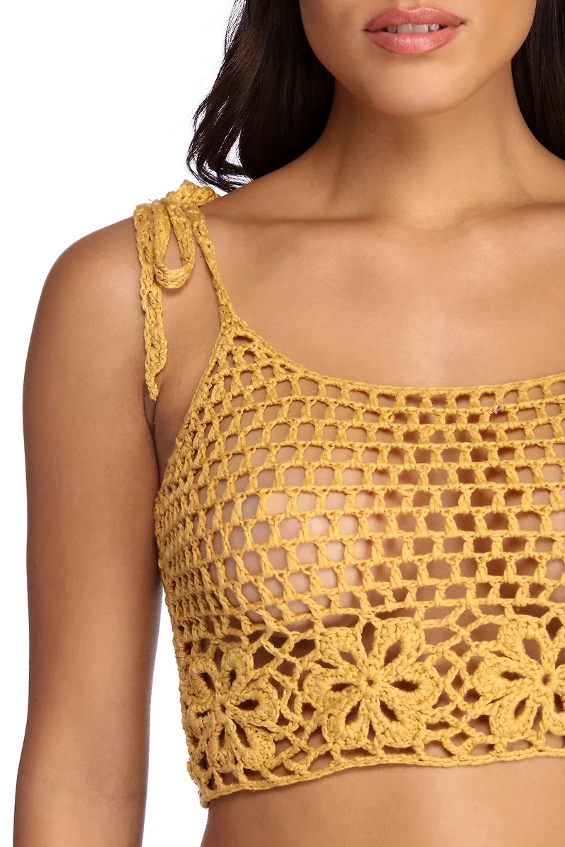Slay Crochet Crop Top