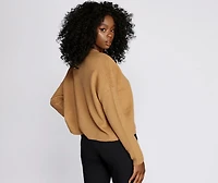 Owning Knit Ribbed Sweater