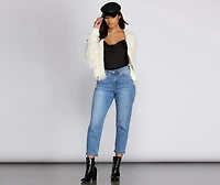 Swag Shag Knit Cardigan