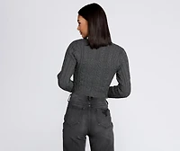 Snug Bug Knit Crop Top