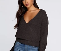 Pull Closer Wrap Sweater