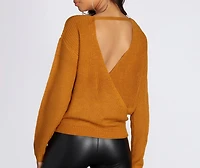 Pull Closer Wrap Sweater