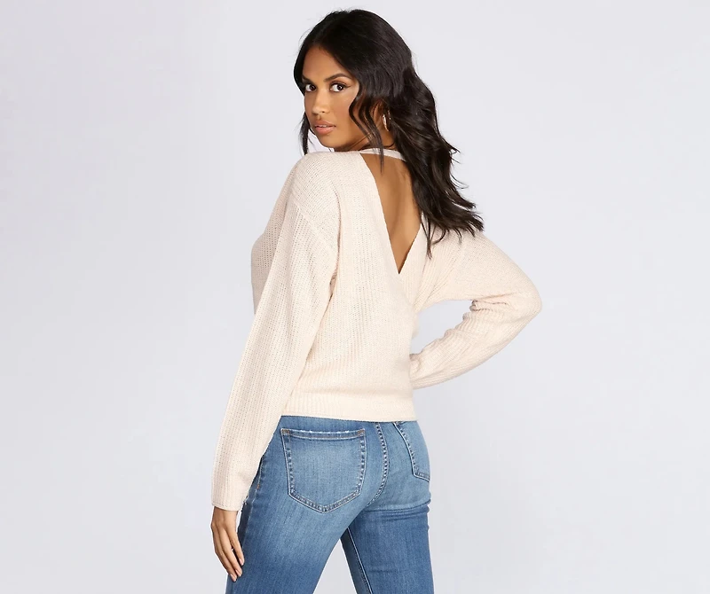 Pull Closer Wrap Sweater