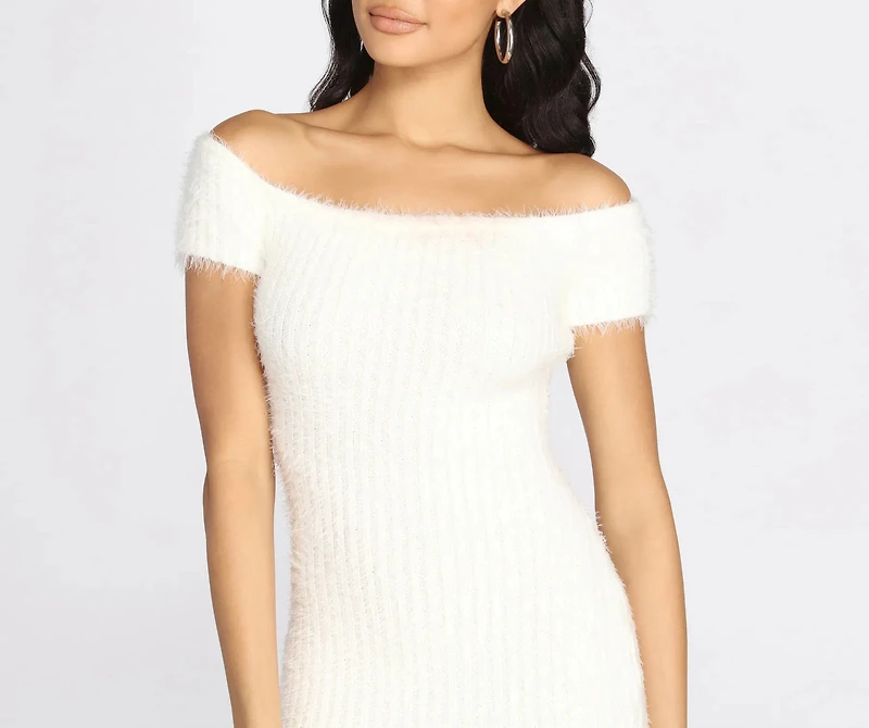 Such A Dream Eyelash Knit Mini Dress