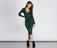 Tie It All Together Midi Dress