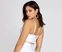 Bandage Bustier Crop Top