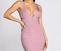 Trumpet Hem Bandage Dress