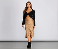 Fashionably Fuzzy Cropped Sweater