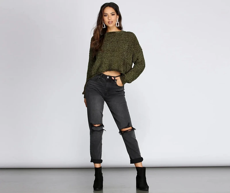 Soft and Snug Crop Sweater