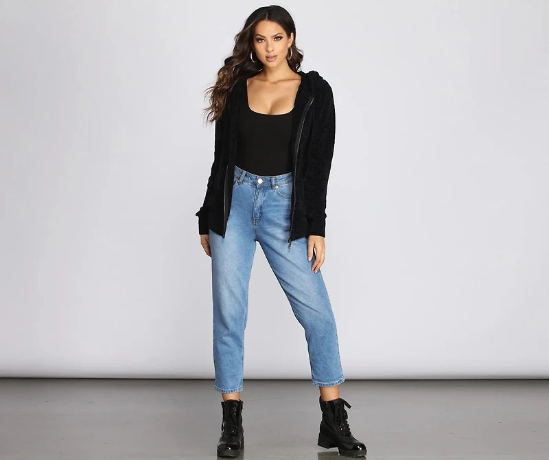 Chillin' Chenille Zip Hoodie