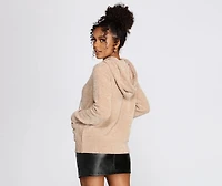 Chillin' Chenille Zip Hoodie