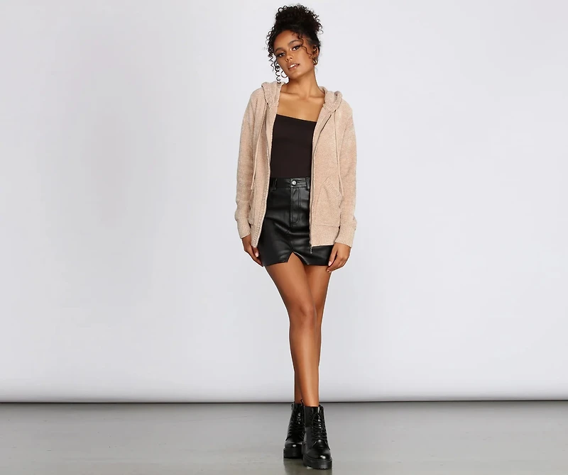 Chillin' Chenille Zip Hoodie