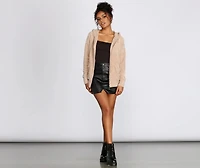 Chillin' Chenille Zip Hoodie