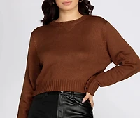 Basically Cute Cropped Sweater