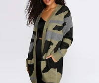 Cozy Camo Cardigan