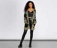 Cozy Camo Cardigan