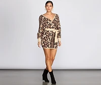 Snake You Out Sweater Dress
