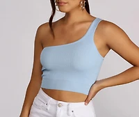 One Shoulder Wonder Crop Top