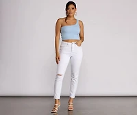 One Shoulder Wonder Crop Top