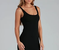 Allure Them All Scoop Neck Tank Midi Dress