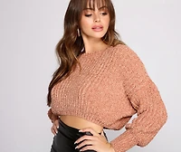 Cozy Chenille Cropped Sweater